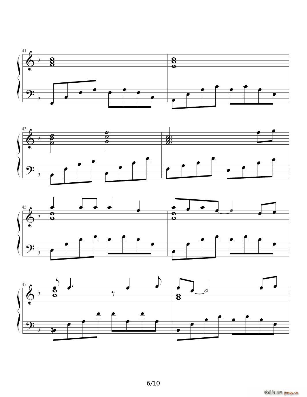 少女的祈祷-杨千�� F调6