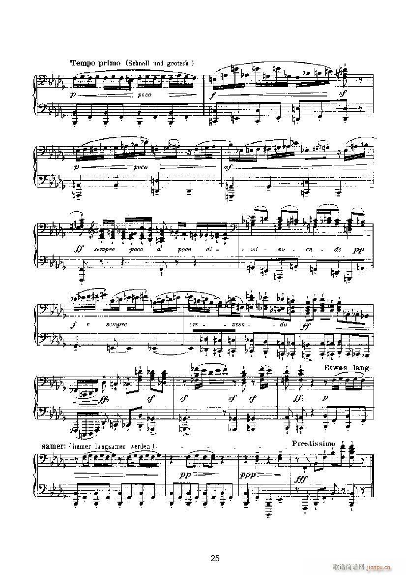 滑稽曲4（四手联弹） 键盘类 钢琴_马克斯.雷格尔4