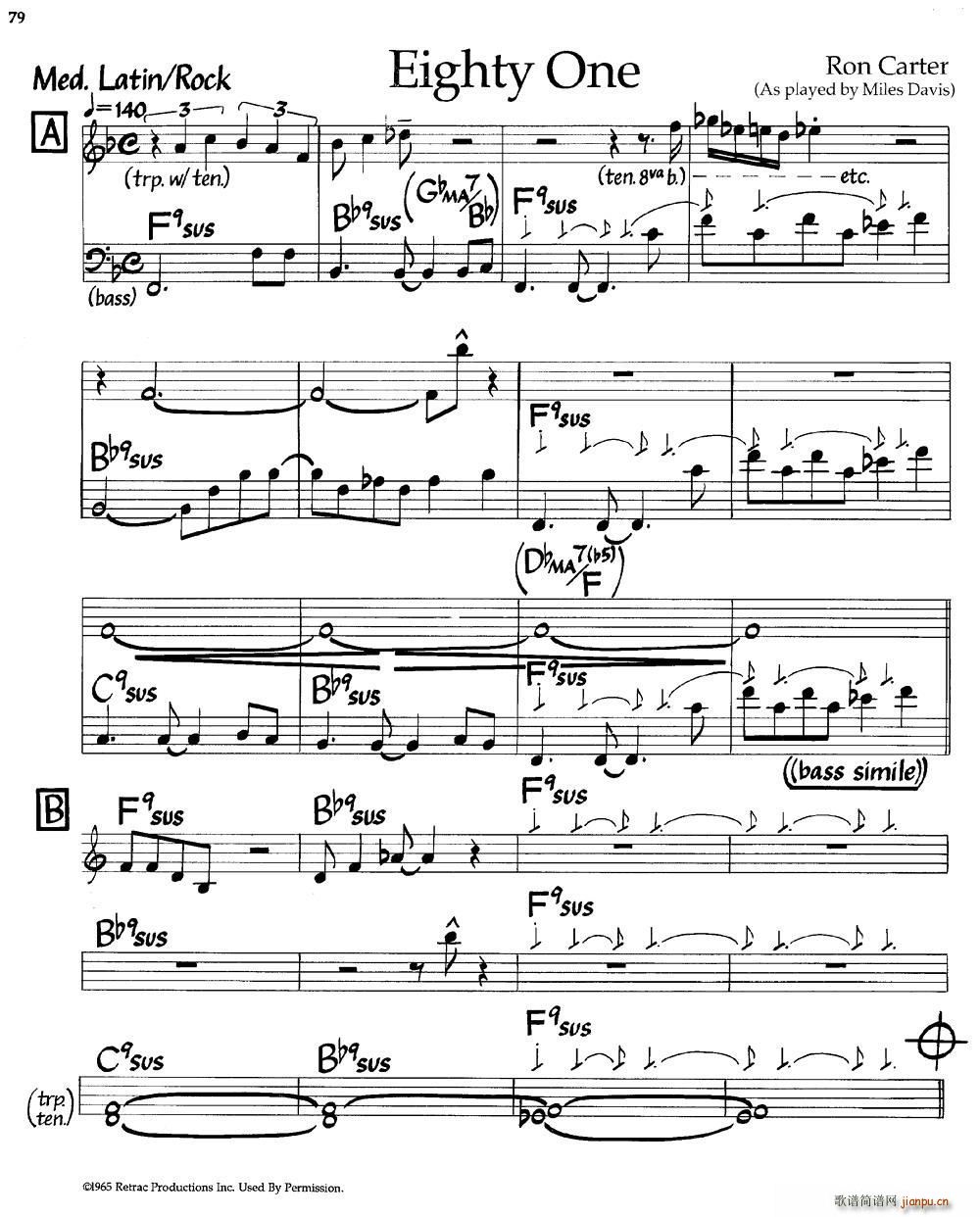 Eighty One(爵士钢琴曲)1