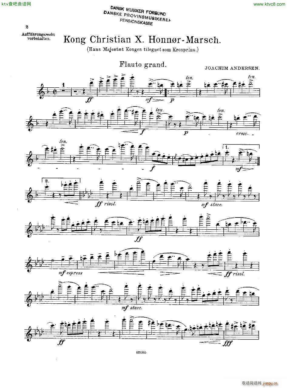 Andersen Kong Christian X Honn rmarsch orch10