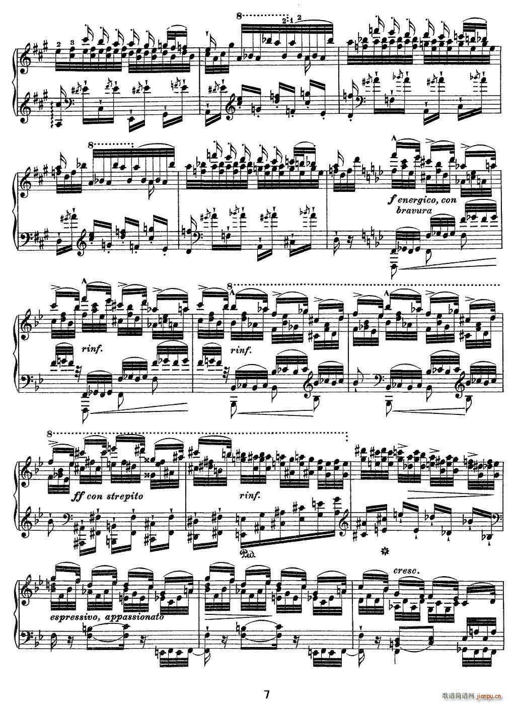 12首超级技巧练习曲 Feux Follets（鬼火）7