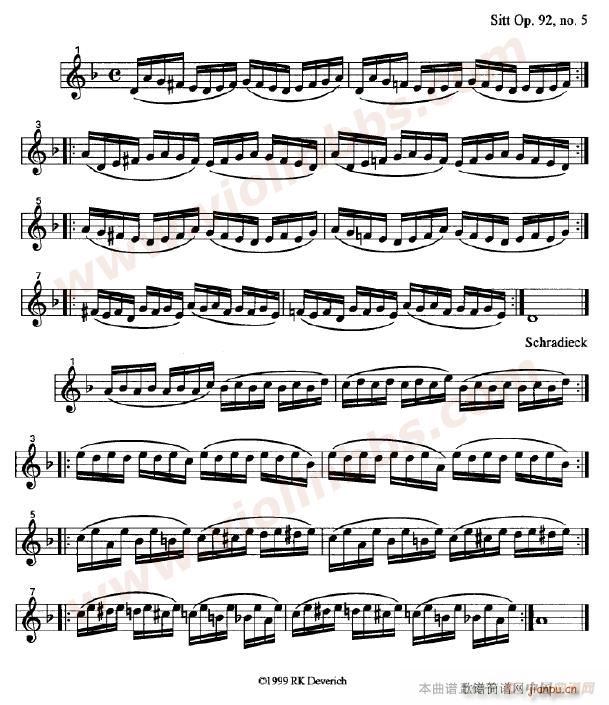 训练左手手指的颗粒性练习曲18