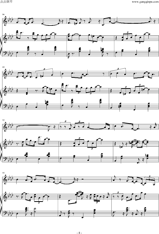 Dionysus的牛仔吉他舞-钢琴谱(钢琴曲)-小光8