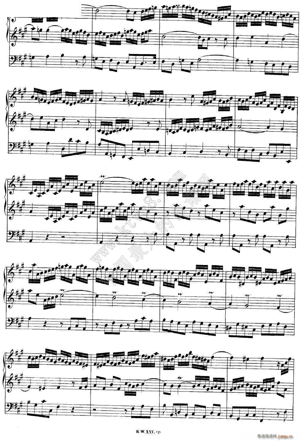 巴赫18首赞美诗前奏曲（14）（双排键电子琴）3
