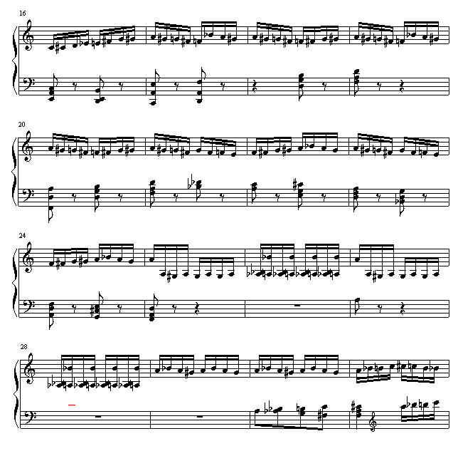 野蜂飞舞-钢琴谱(钢琴曲)-里姆斯基-柯萨科夫2