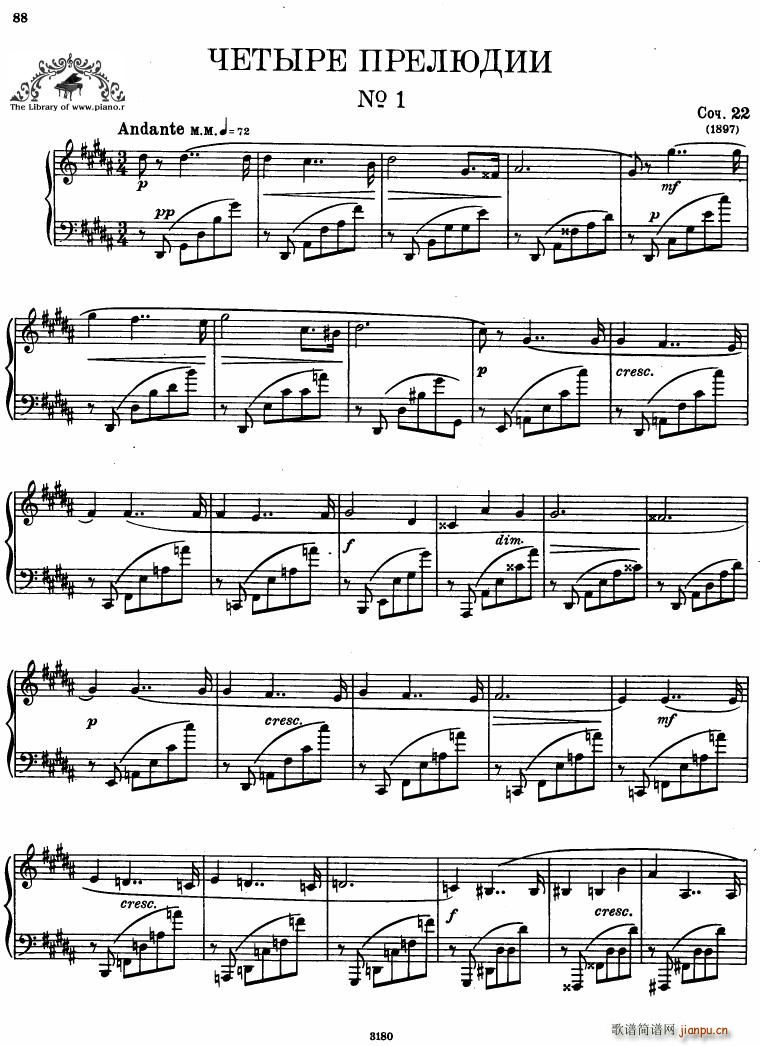 Beach Op 22 4 Preludes1