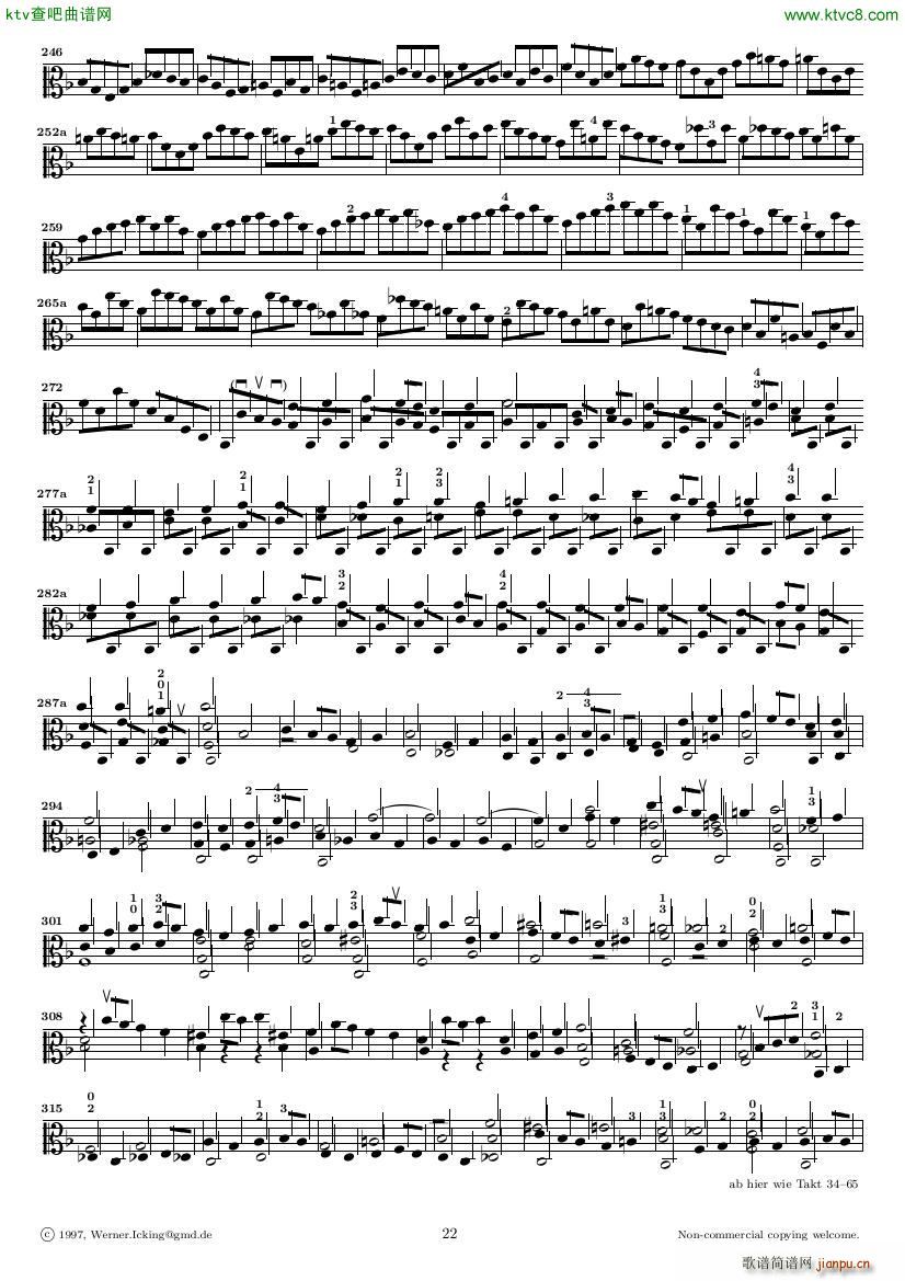 Bach JS BWV 1005 Sonata for Solo Violin in C22