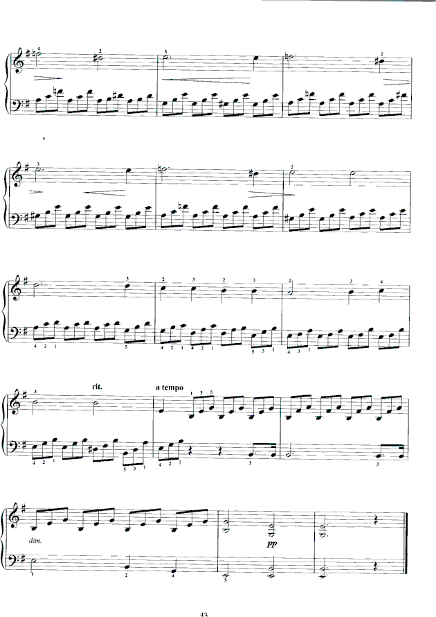 我也能弹贝多芬（简易改编）-钢琴谱(钢琴曲)-贝多芬-beethoven8