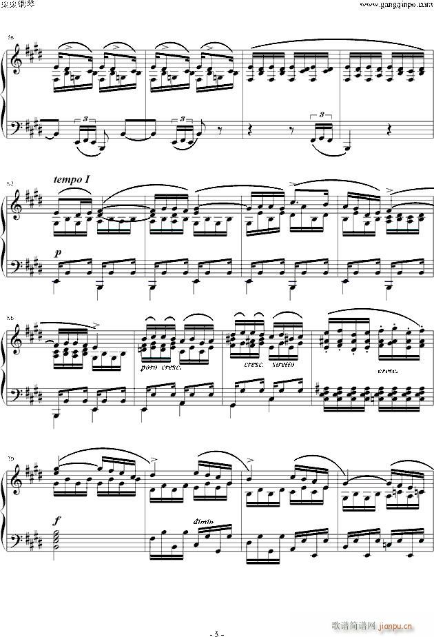 练习曲-Etude OP 10 NO 3_肖邦 chopin5