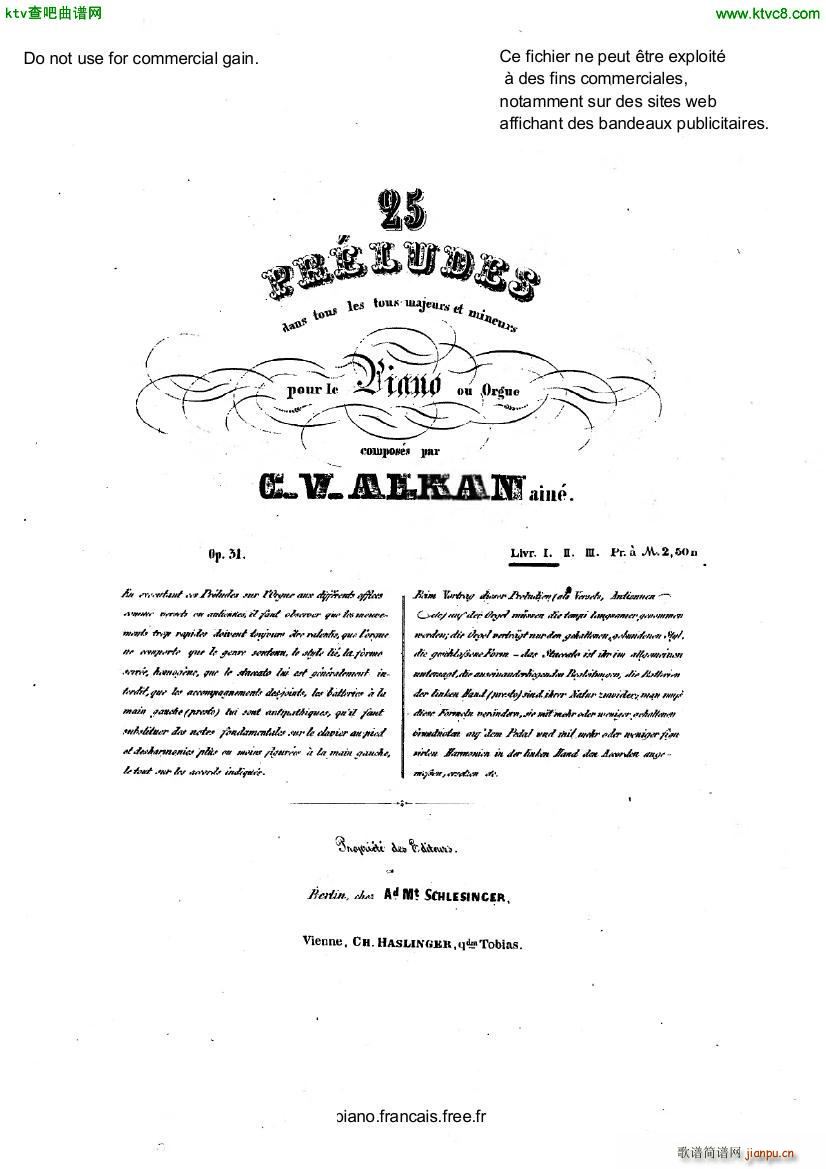 Alkan op 31 25 preludes part 11