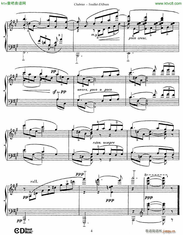 Chabrier Feuillet d lbum4