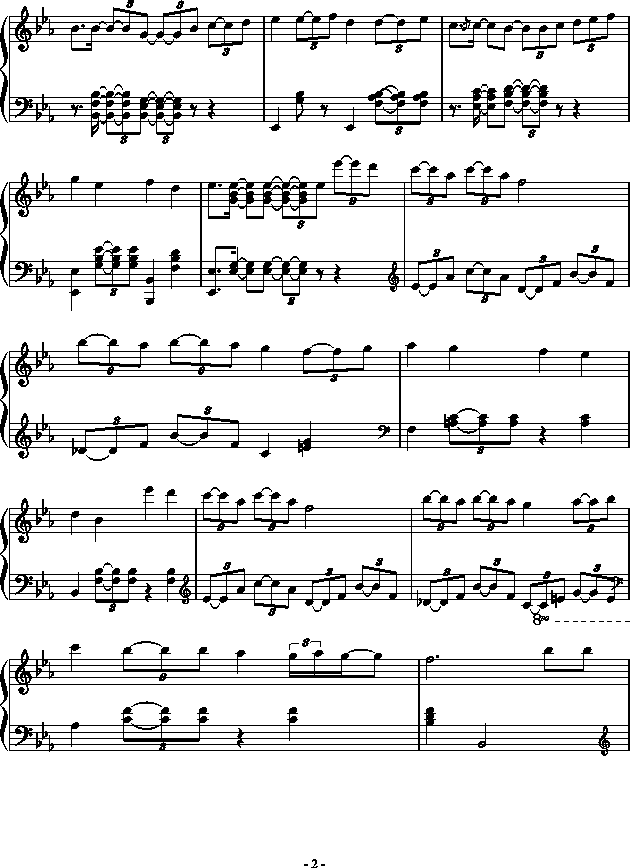 小狗过桥（送给――瑜）-钢琴谱(钢琴曲)-塞外孤笛2