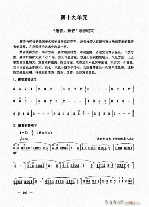 简捷实用唢呐教程  （下册）81-10020
