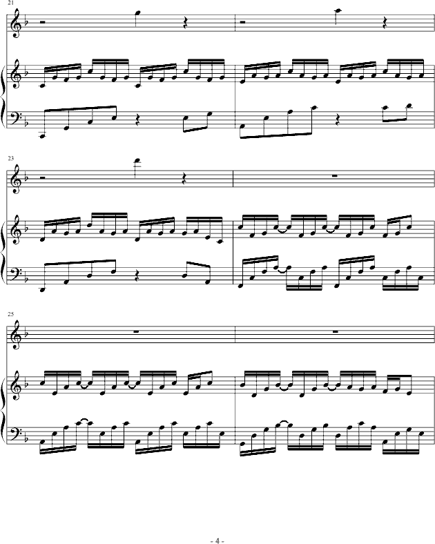 回忆（加长版）-钢琴谱(钢琴曲)-文武贝4