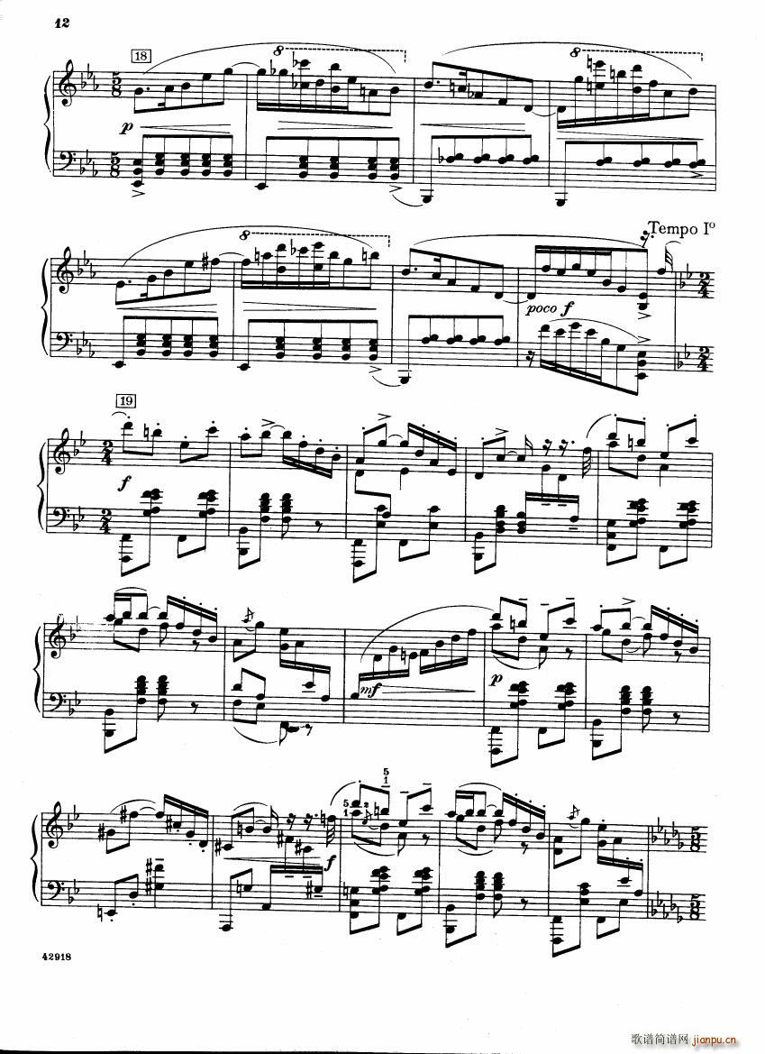 Barber op 28 Souvenirs piano solo12