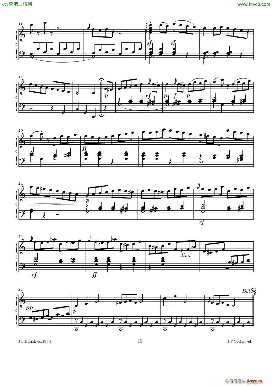 Dussek Sonate No13 op35 No315