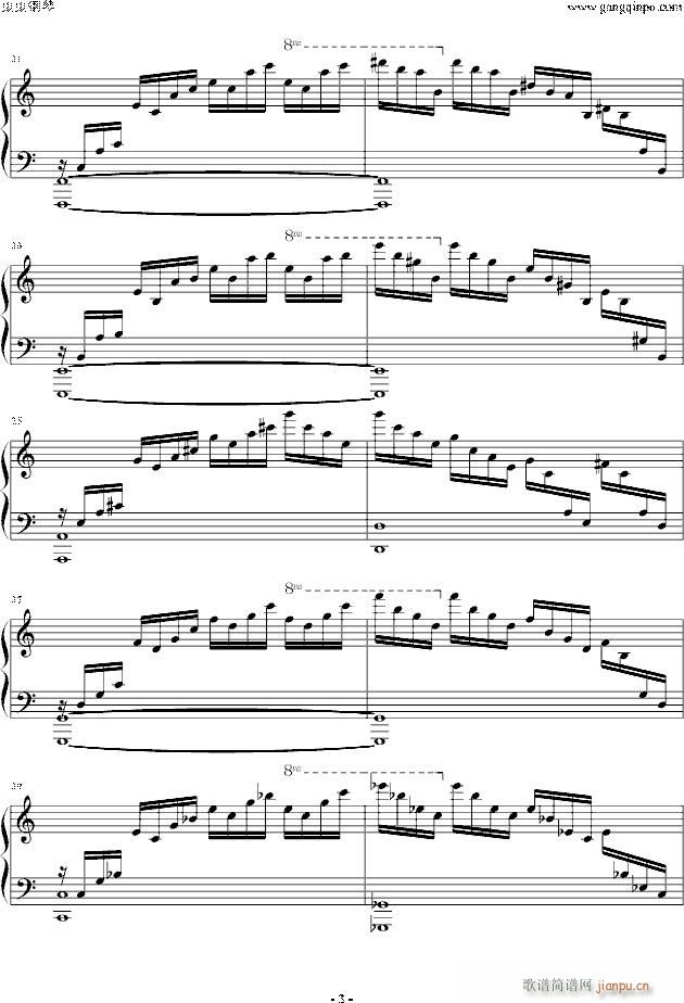 练习曲-Etude OP 10 No 1_肖邦 chopin3