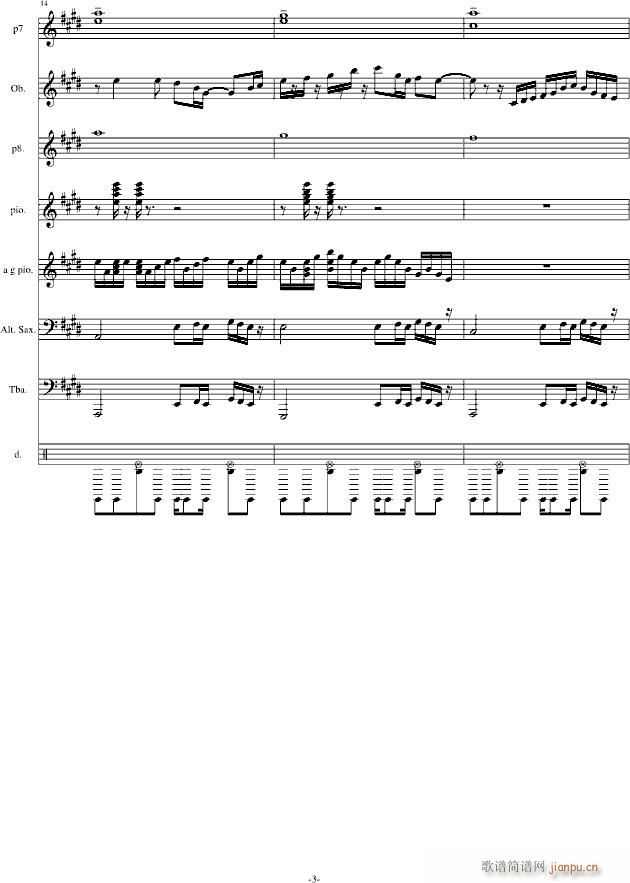 hold you still - 1-改编版总谱_合金弹头3