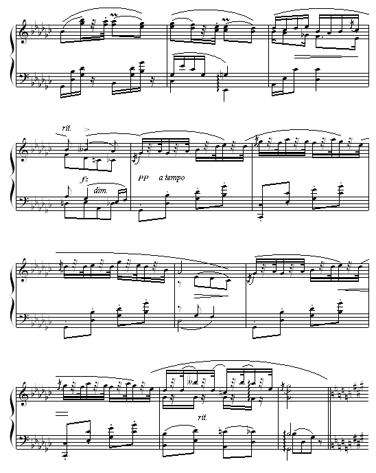 幽默曲-钢琴谱(钢琴曲)-德沃夏克2
