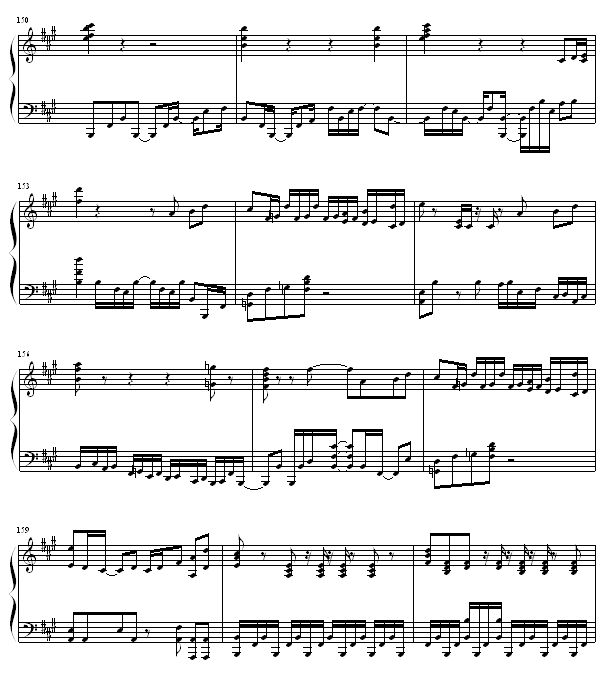 鸟之诗 - ＜完美版＞-钢琴谱(钢琴曲)-动漫影视12