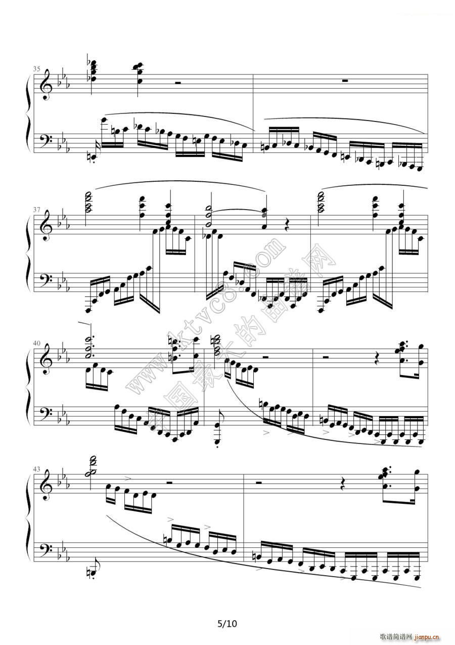 革命练习曲（Chopin 肖邦 练习曲 Op 10 No 12）5