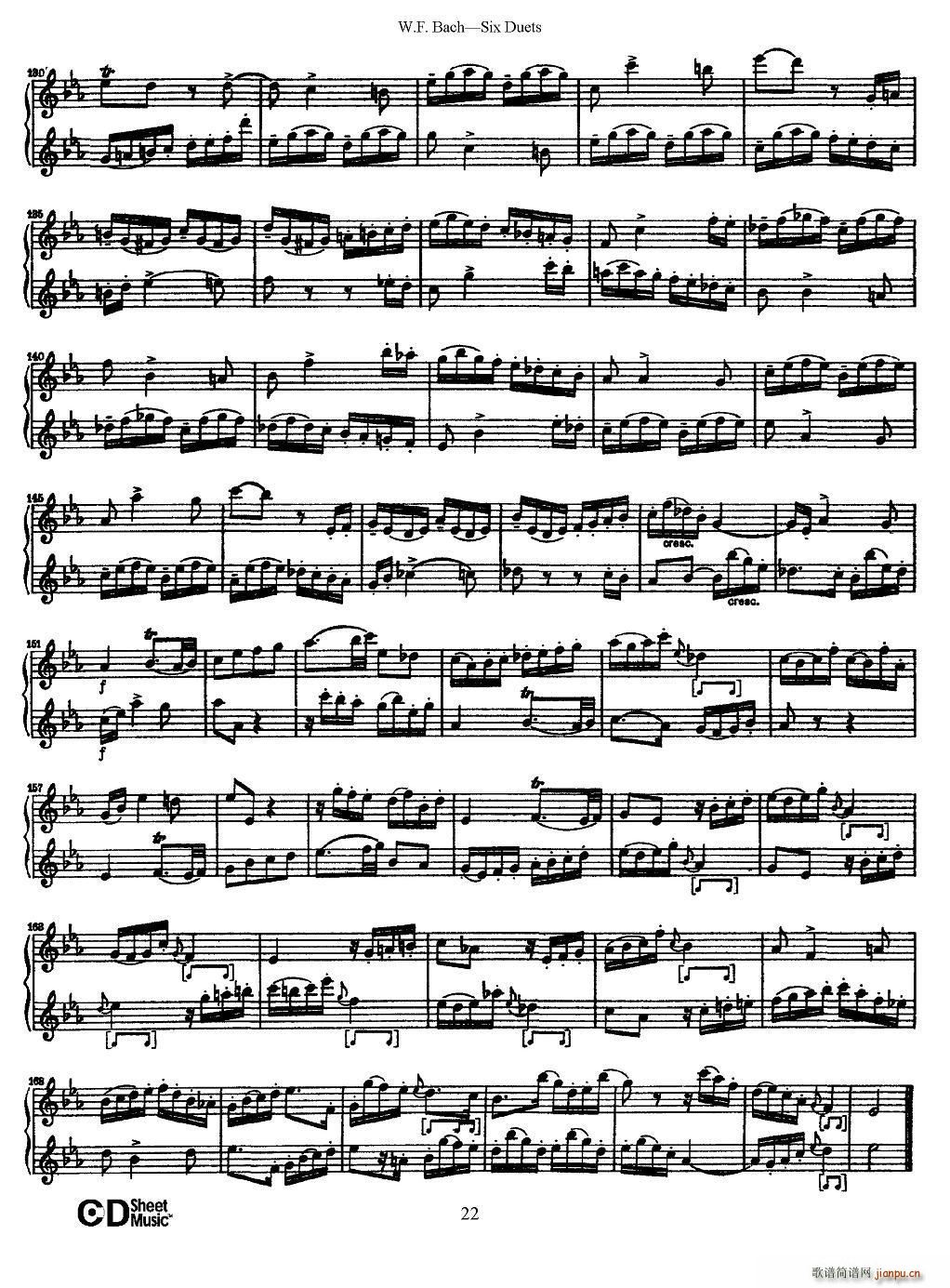 W F 巴赫―六首二重奏练习曲（3）9