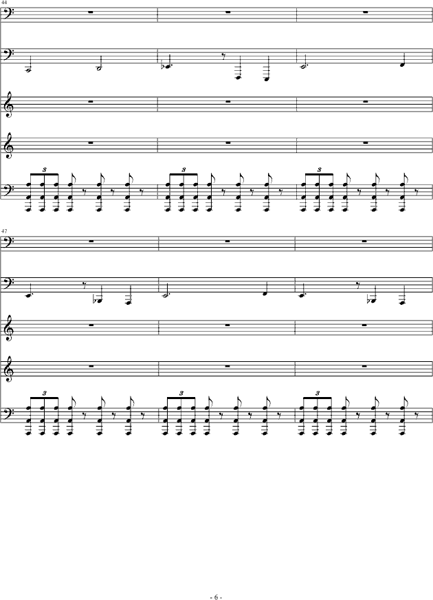 恐怖组曲之吸血鬼--德古拉-钢琴谱(钢琴曲)-ss669933006