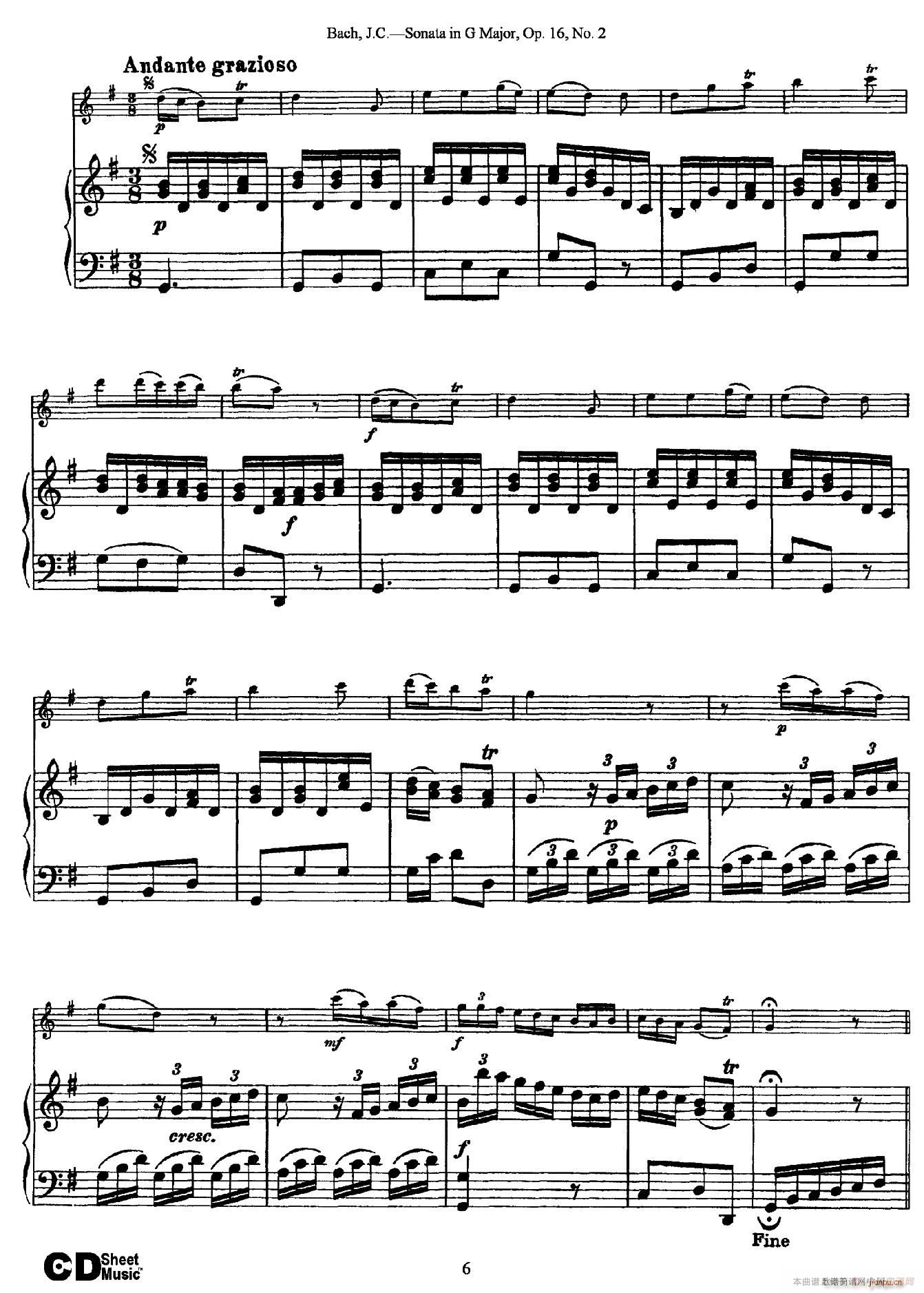 Sonata in D Major Op 16 No 2（ 钢琴伴奏）6