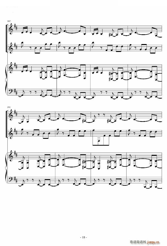 《花之圆舞曲》小提琴 钢琴 中提琴_柴科夫斯基 PeterIlyichTchaikovsky18