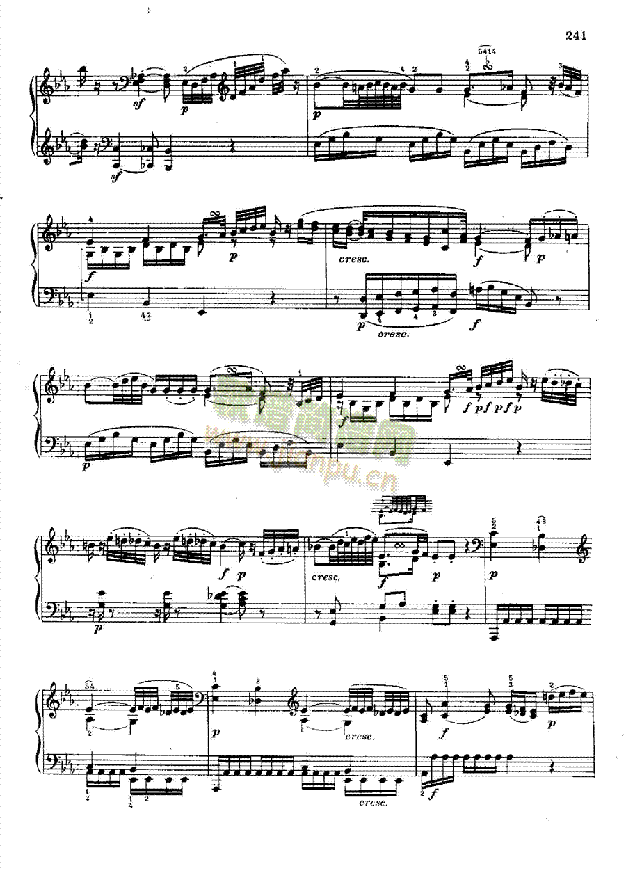 奏鸣曲Nr.457 键盘类 钢琴8