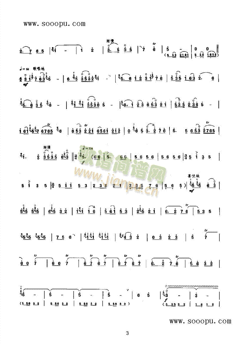 喜看公社粮满仓 民乐类 唢呐3