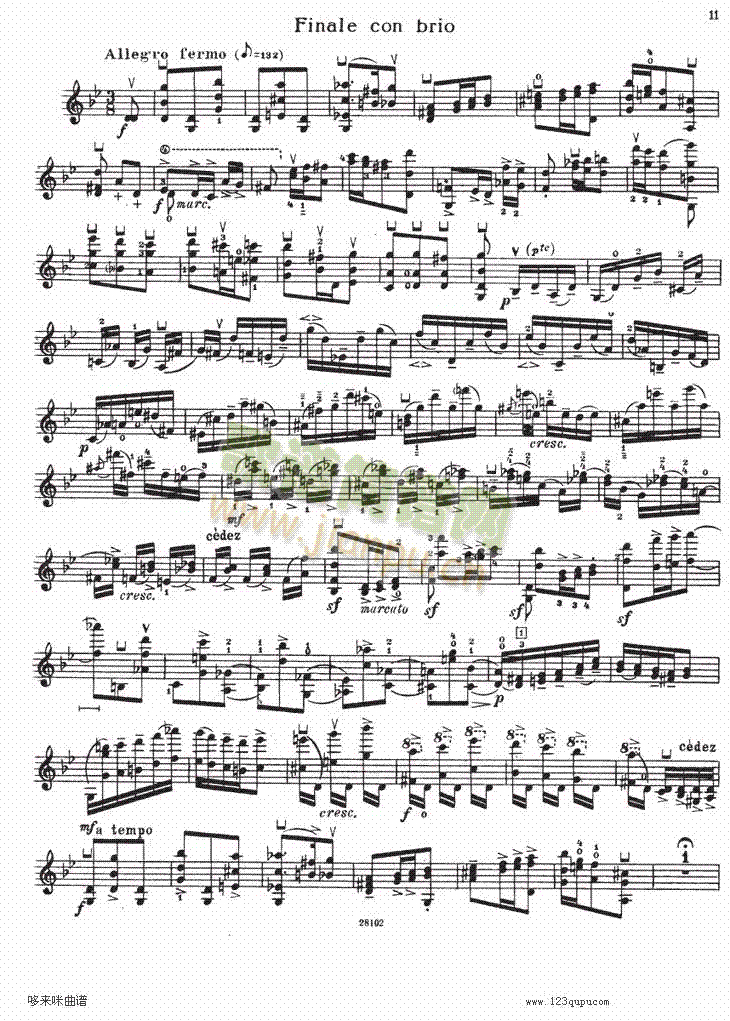 伊萨伊小提琴奏鸣曲（sonate No1）9