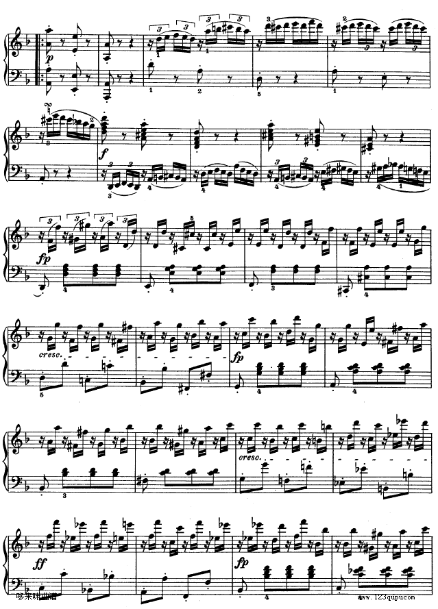 F大调第六钢琴奏鸣曲 - Op.10―2-贝多芬3