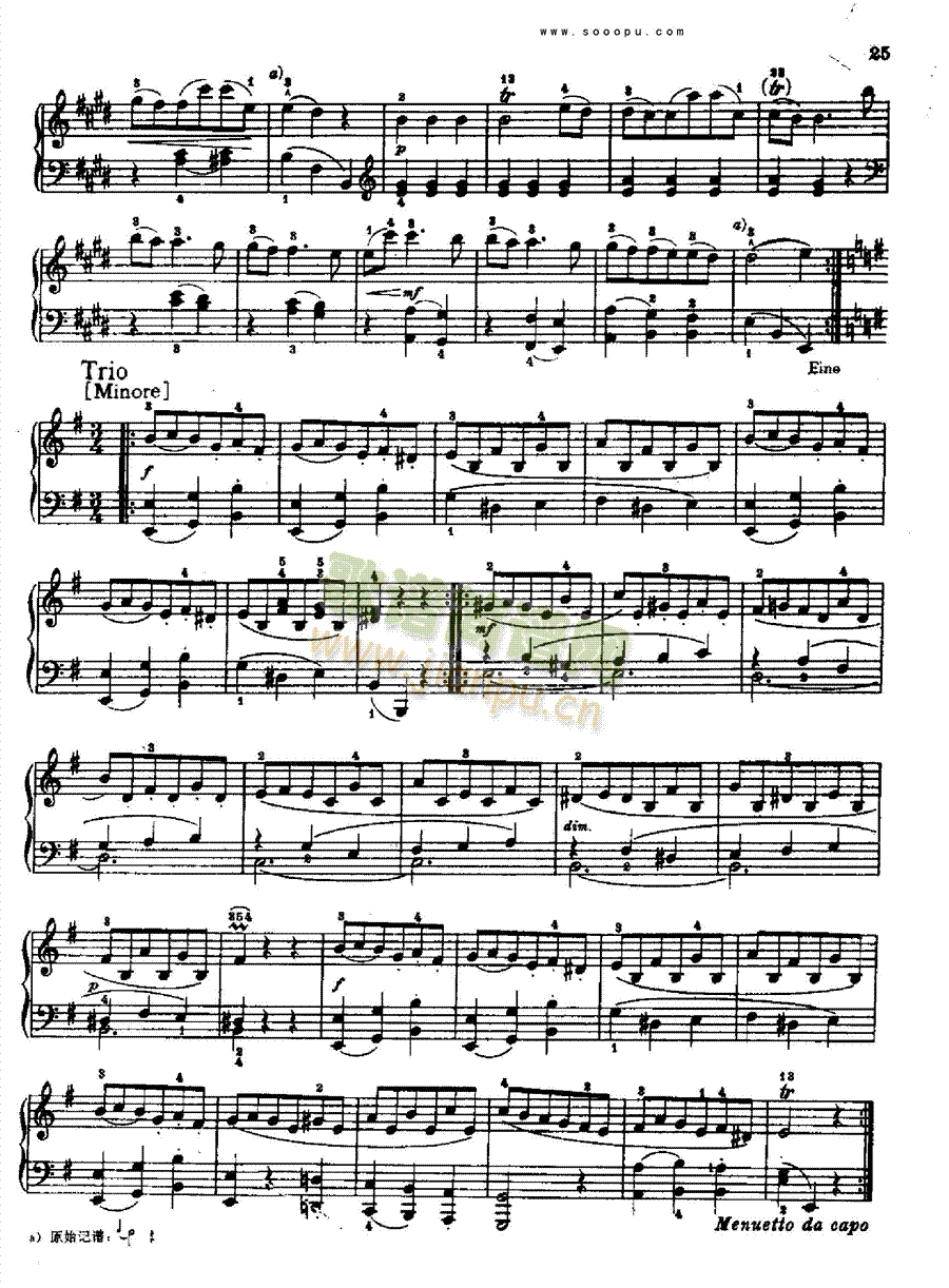 奏鸣曲三1767年出版 键盘类 钢琴4