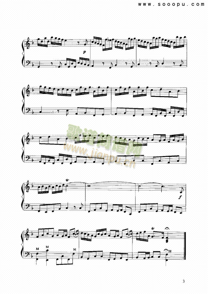 F大调随想曲 键盘类 手风琴3