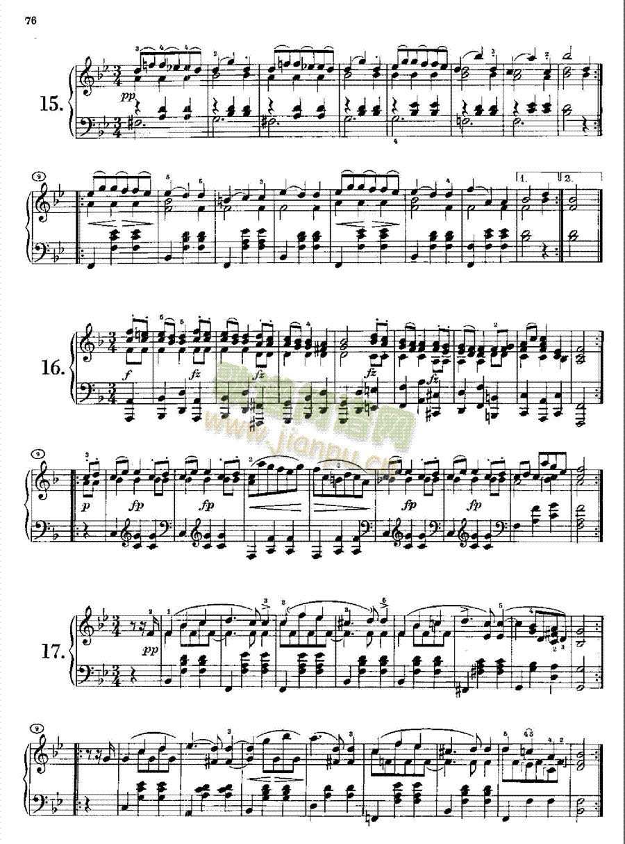 20首圆舞曲又名最后的圆舞曲opus127(身后出版).D146(1 键盘类 钢琴15