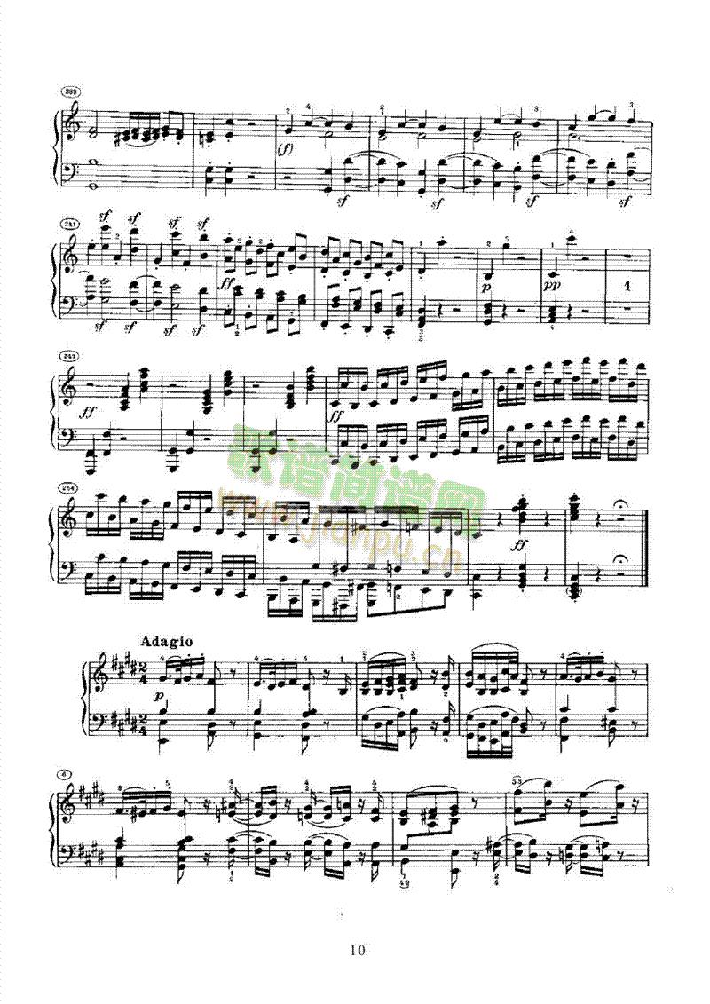 奏鸣曲(Opus2 Nr.3) 键盘类 钢琴10