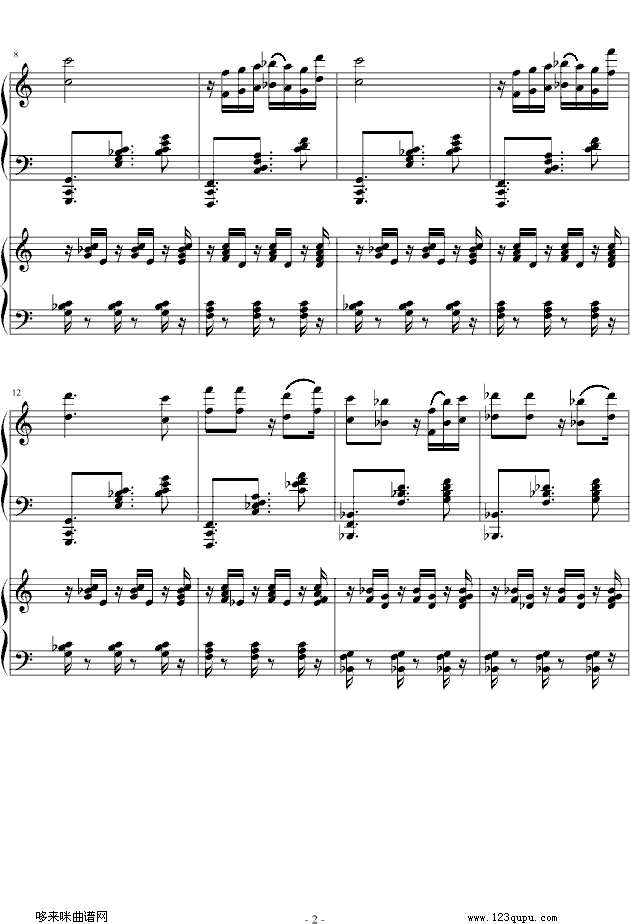 爵士双钢琴奏鸣曲第三乐章-米约2