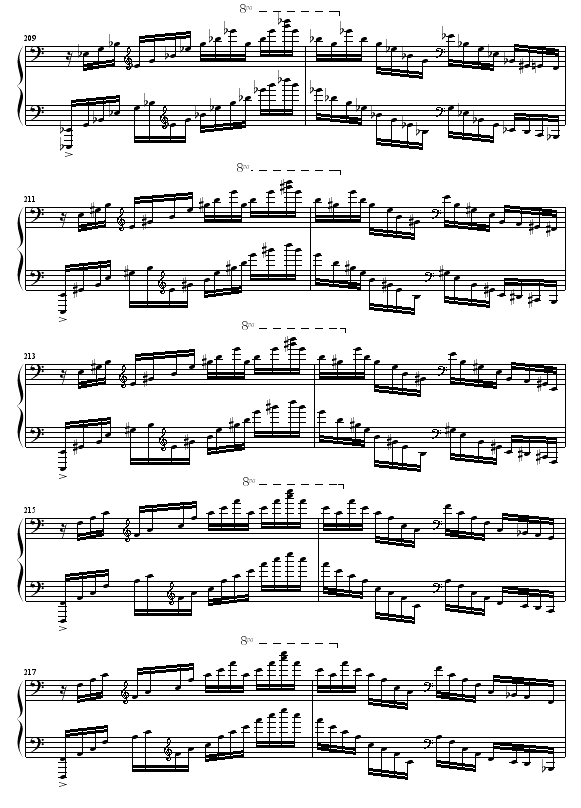 C大调练习曲No.215