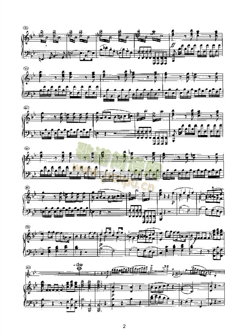 第六小提琴协奏曲 键盘类 钢琴2