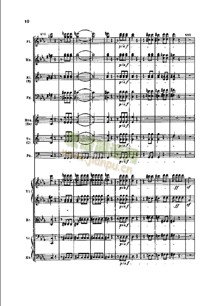 钢琴―第五交响曲（命运）作品67 键盘类 钢琴10