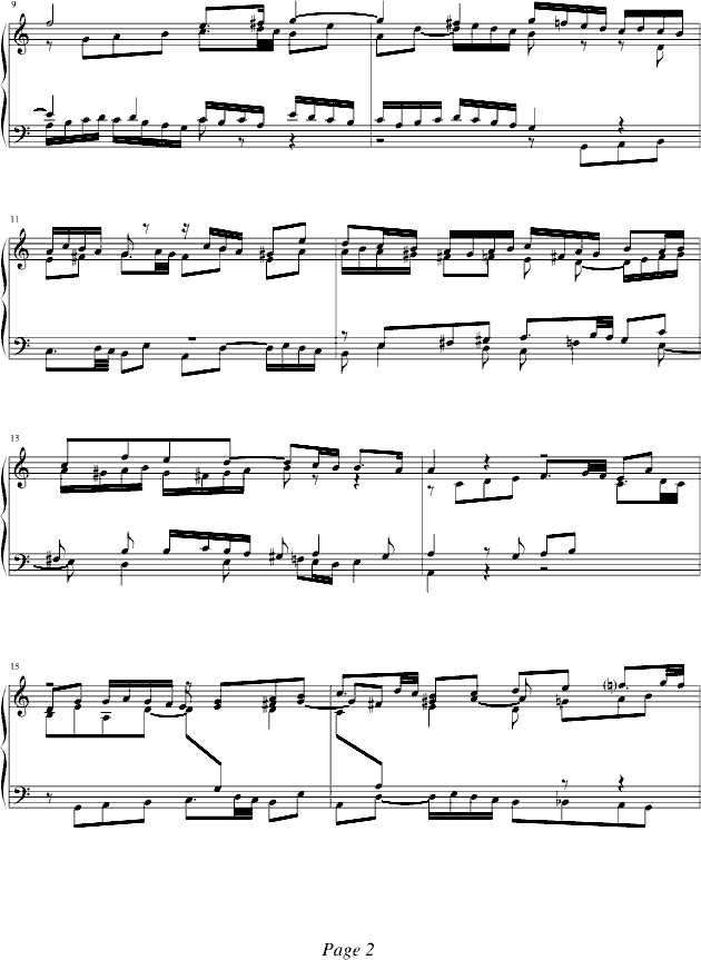 戈原-巴赫Fuga I(BWV 846-2)2