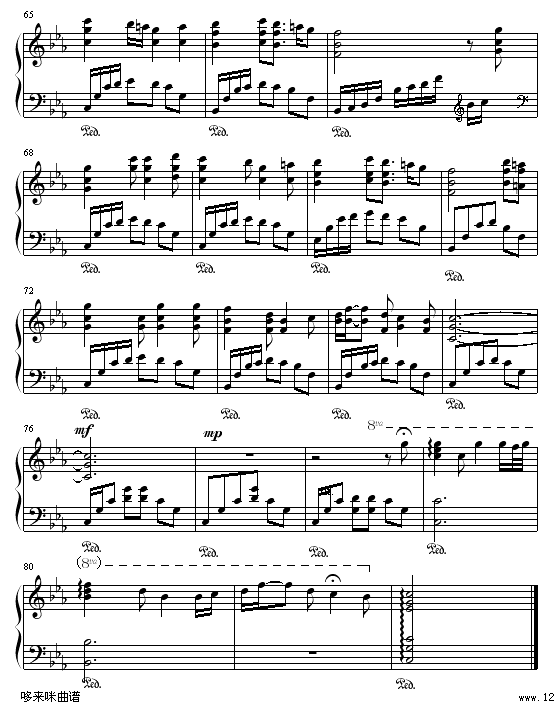 史班赛山(好听的轻音乐曲改编)-世界名曲5