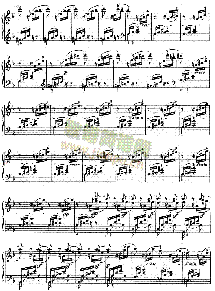 暴风雨-d小调第十七钢琴奏鸣曲 - Op.31―220