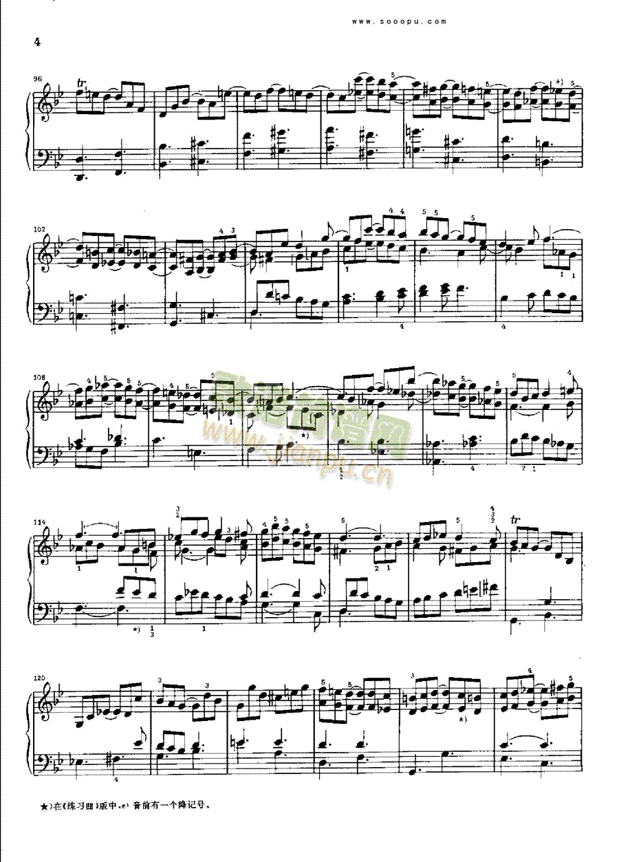 g小调奏鸣曲k.30.l.499 键盘类 钢琴4