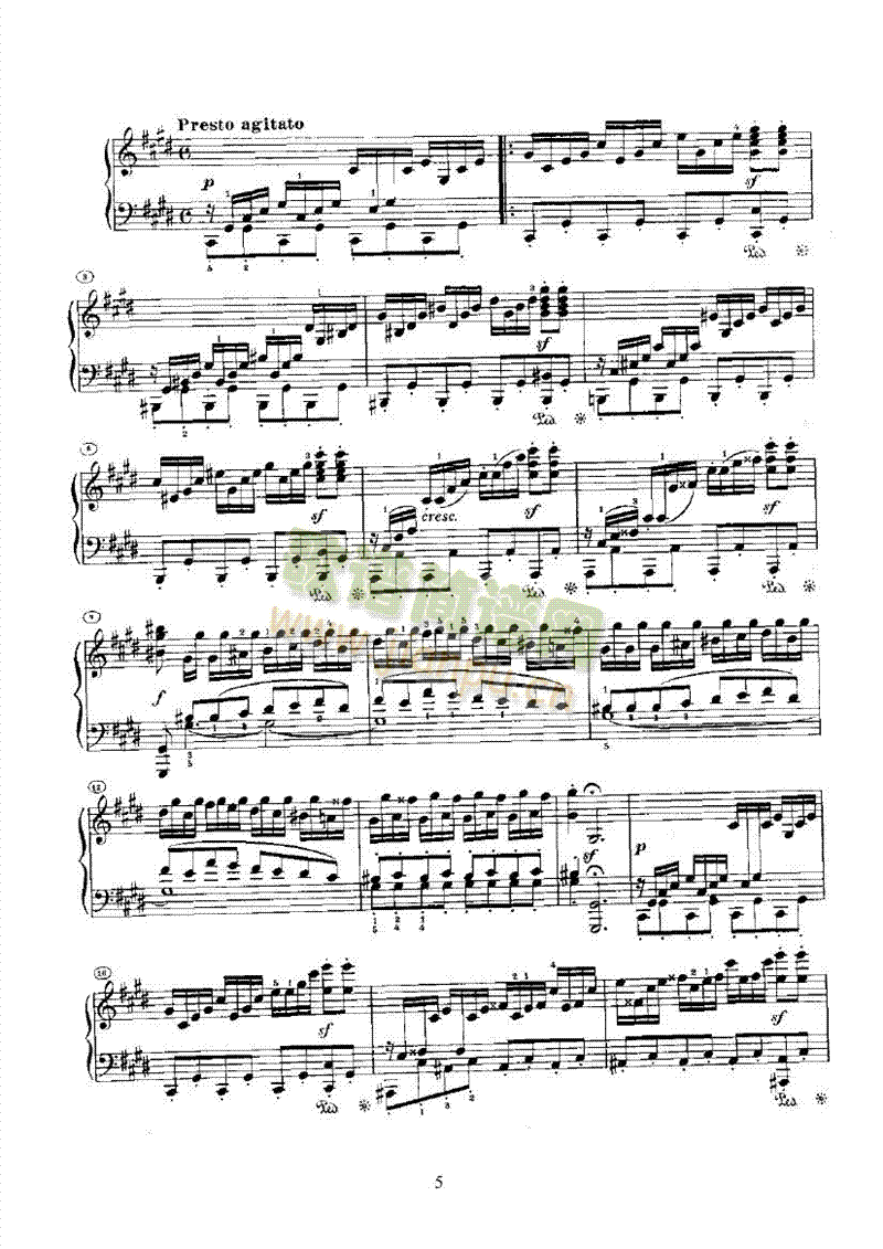 奏鸣曲(Opus27 Nr.2) 键盘类 钢琴5