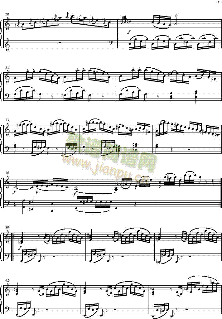 奏鸣曲 Sonatas K279   Mvt.13