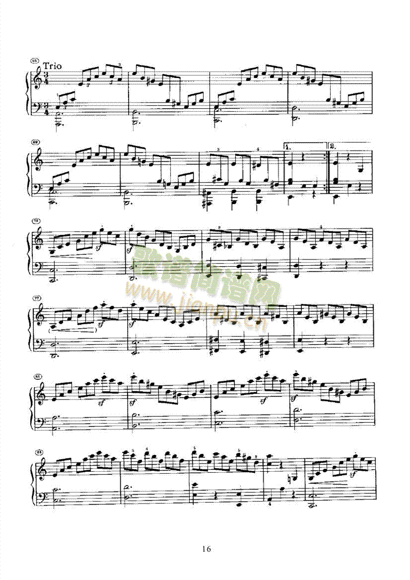 奏鸣曲(Opus2 Nr.3) 键盘类 钢琴16