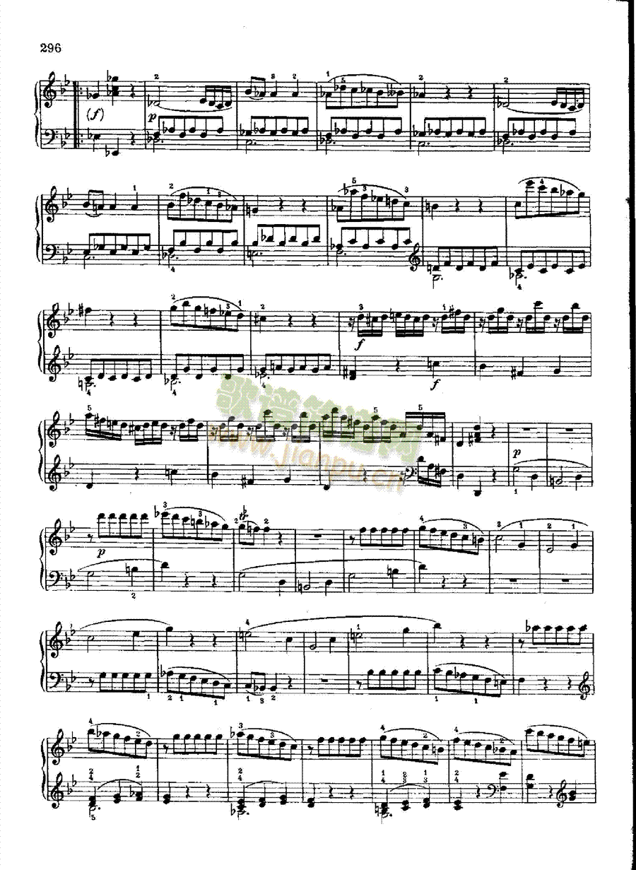 奏鸣曲Nr.570 键盘类 钢琴3