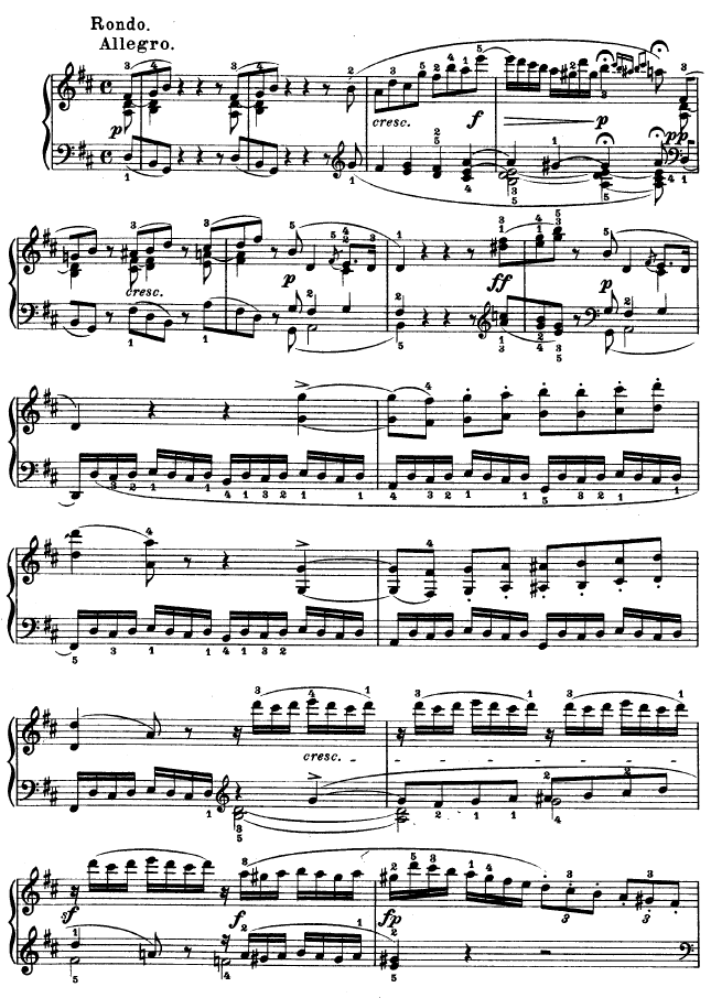 D大调第七钢琴奏鸣曲 - Op. 10 No--317